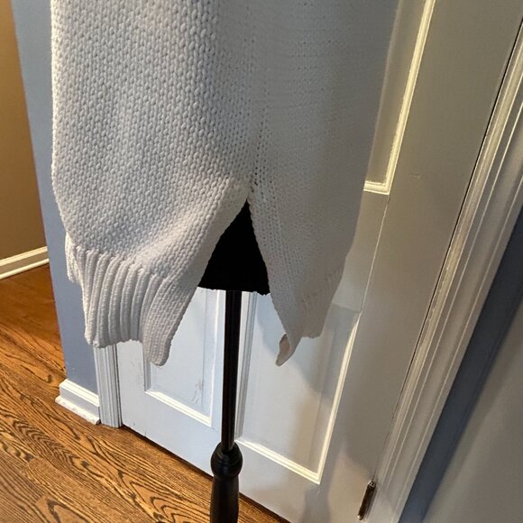 Jenni Kayne Cotton Crew Neck Sweater, White, Medium - Picture 5 of 7